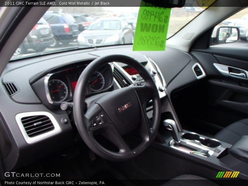 Gold Mist Metallic / Jet Black 2011 GMC Terrain SLE AWD