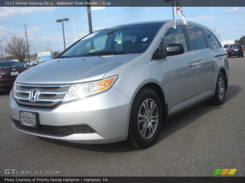 Alabaster Silver Metallic / Gray 2011 Honda Odyssey EX-L