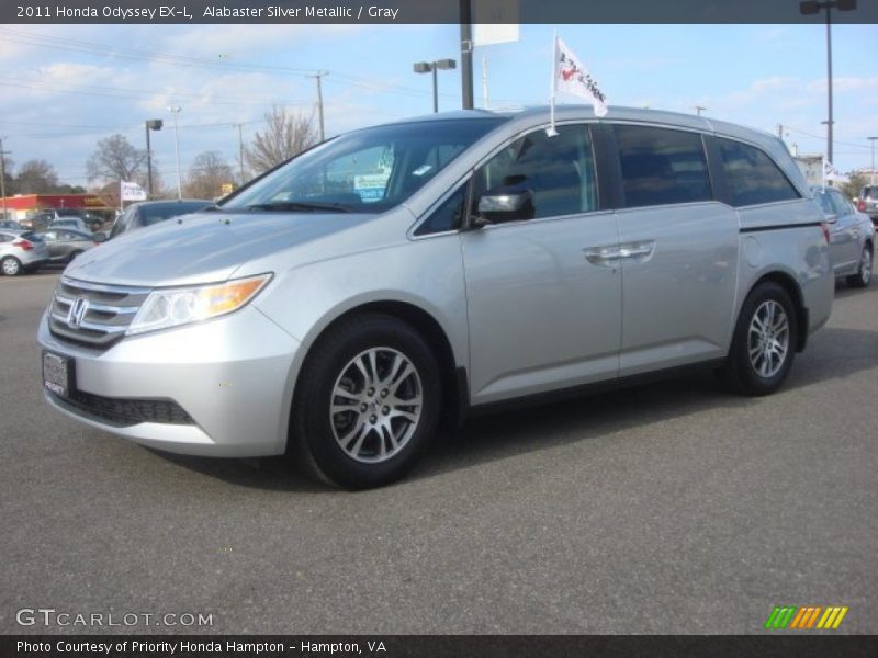Alabaster Silver Metallic / Gray 2011 Honda Odyssey EX-L