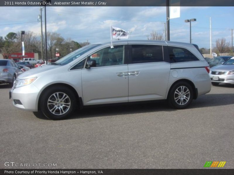 Alabaster Silver Metallic / Gray 2011 Honda Odyssey EX-L