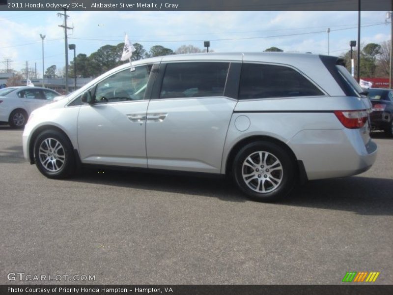 Alabaster Silver Metallic / Gray 2011 Honda Odyssey EX-L