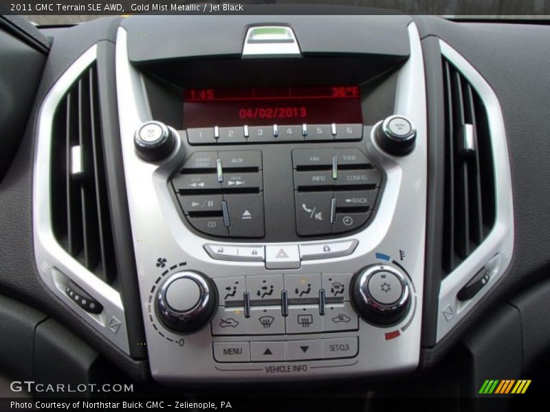 Gold Mist Metallic / Jet Black 2011 GMC Terrain SLE AWD