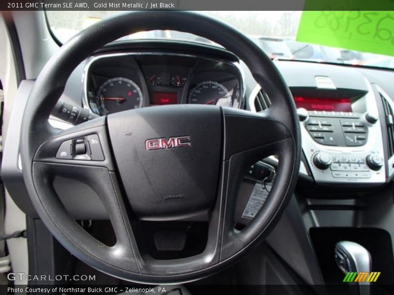 Gold Mist Metallic / Jet Black 2011 GMC Terrain SLE AWD
