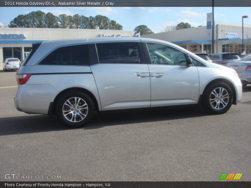Alabaster Silver Metallic / Gray 2011 Honda Odyssey EX-L