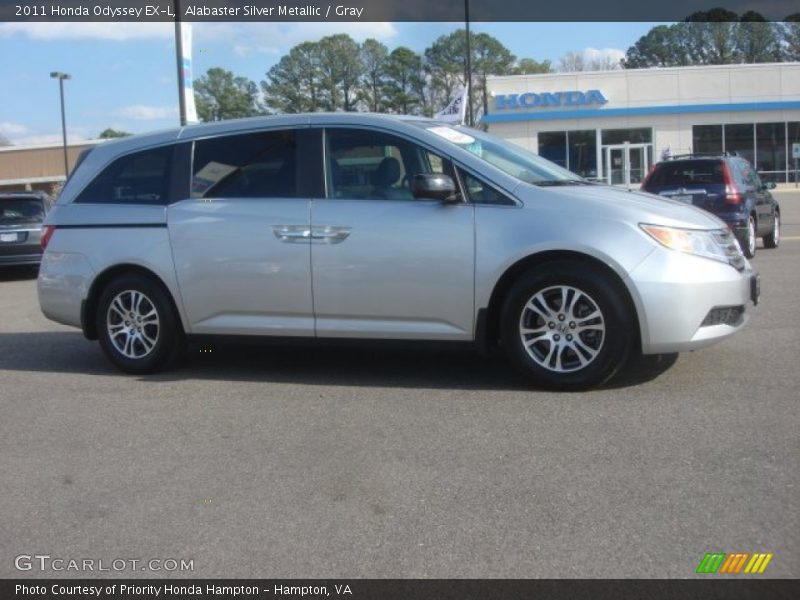 Alabaster Silver Metallic / Gray 2011 Honda Odyssey EX-L