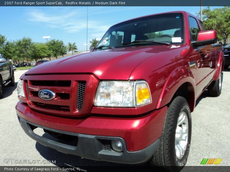 Redfire Metallic / Medium Dark Flint 2007 Ford Ranger Sport SuperCab