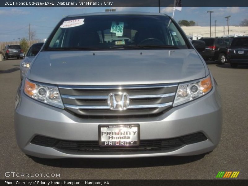 Alabaster Silver Metallic / Gray 2011 Honda Odyssey EX-L