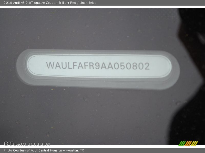 Brilliant Red / Linen Beige 2010 Audi A5 2.0T quattro Coupe
