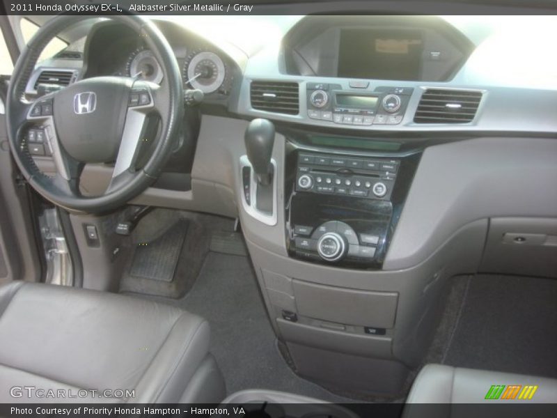 Alabaster Silver Metallic / Gray 2011 Honda Odyssey EX-L