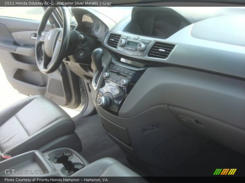 Alabaster Silver Metallic / Gray 2011 Honda Odyssey EX-L