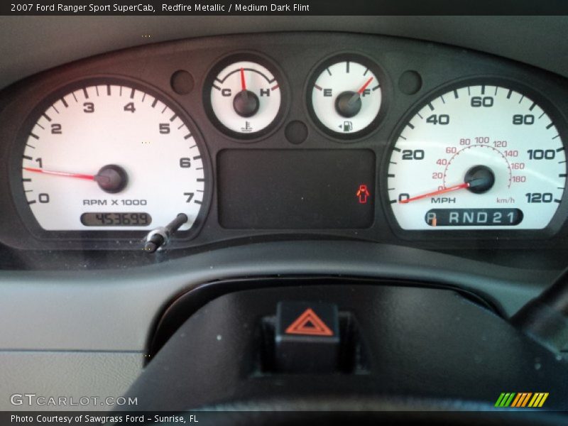 Redfire Metallic / Medium Dark Flint 2007 Ford Ranger Sport SuperCab