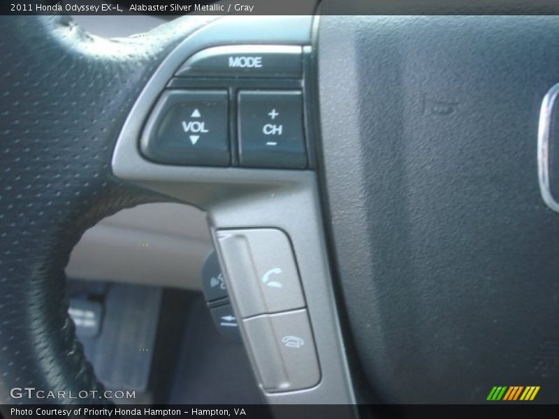 Alabaster Silver Metallic / Gray 2011 Honda Odyssey EX-L