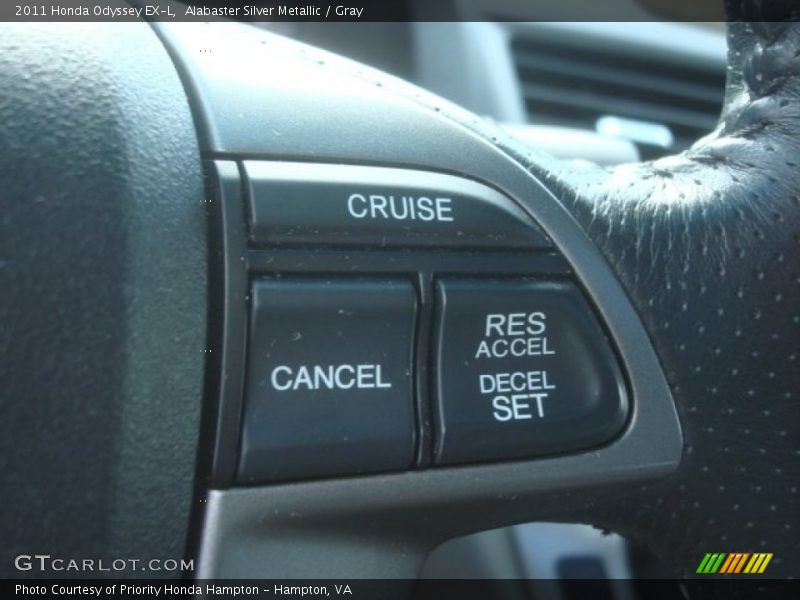 Alabaster Silver Metallic / Gray 2011 Honda Odyssey EX-L