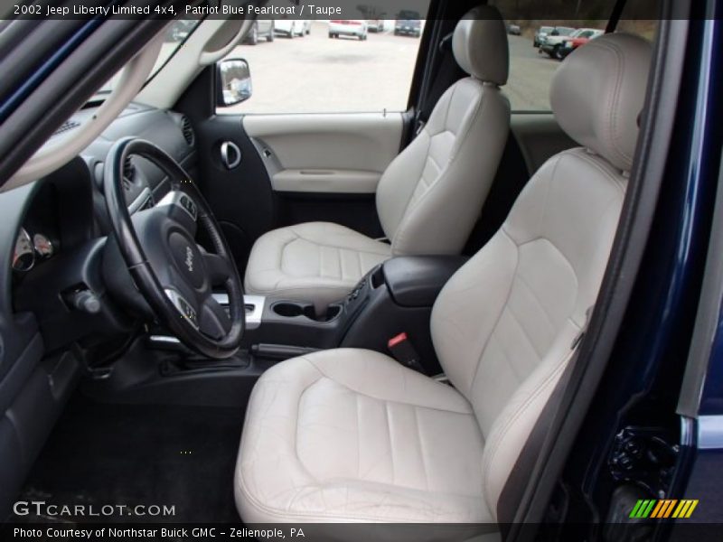 Patriot Blue Pearlcoat / Taupe 2002 Jeep Liberty Limited 4x4