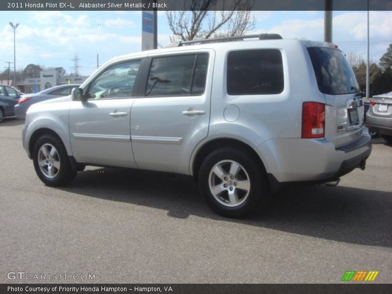 Alabaster Silver Metallic / Black 2011 Honda Pilot EX-L