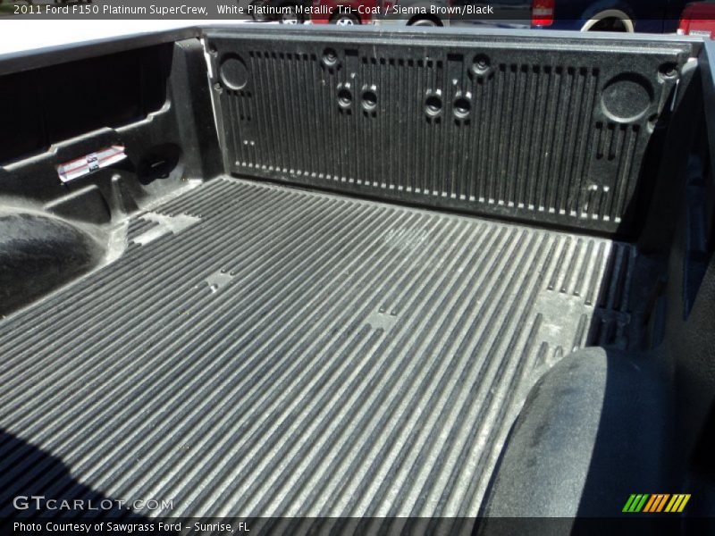 White Platinum Metallic Tri-Coat / Sienna Brown/Black 2011 Ford F150 Platinum SuperCrew