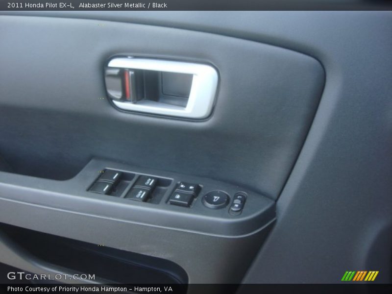 Alabaster Silver Metallic / Black 2011 Honda Pilot EX-L