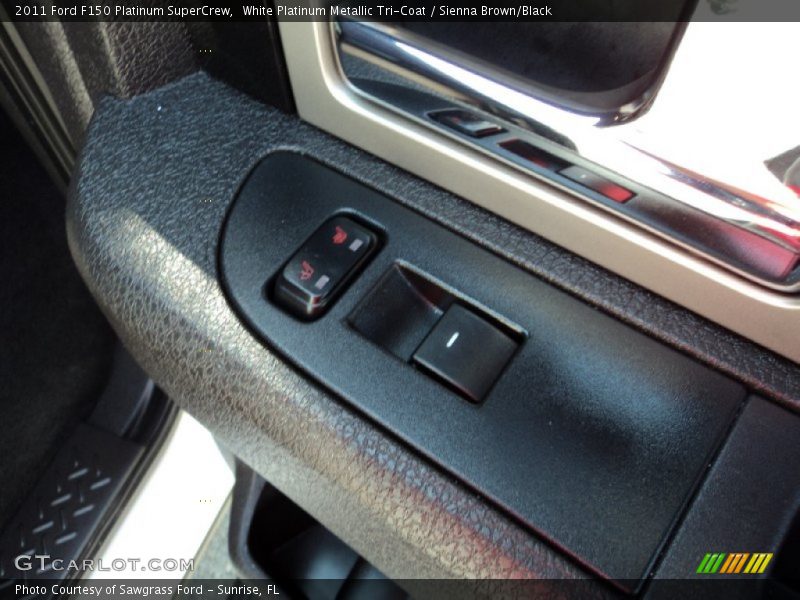 White Platinum Metallic Tri-Coat / Sienna Brown/Black 2011 Ford F150 Platinum SuperCrew