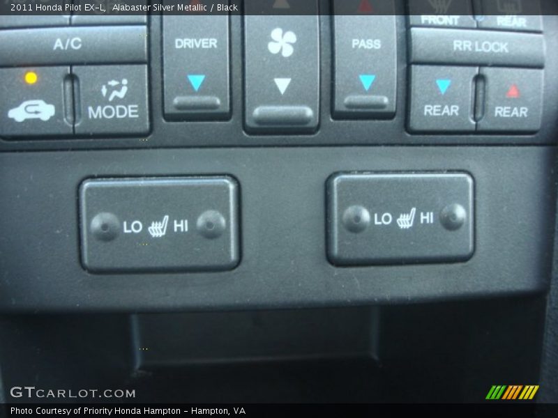 Alabaster Silver Metallic / Black 2011 Honda Pilot EX-L