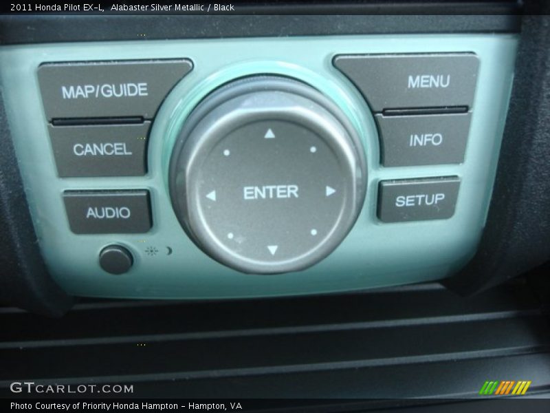 Alabaster Silver Metallic / Black 2011 Honda Pilot EX-L