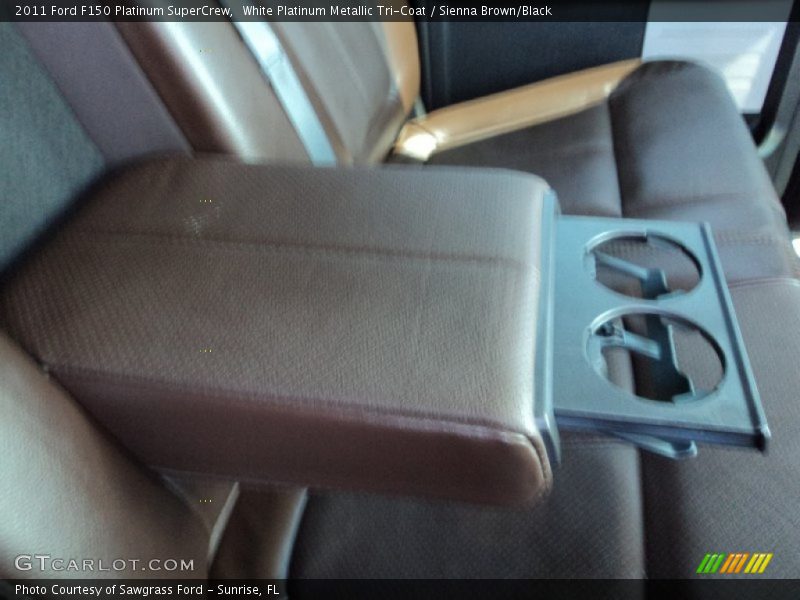 White Platinum Metallic Tri-Coat / Sienna Brown/Black 2011 Ford F150 Platinum SuperCrew