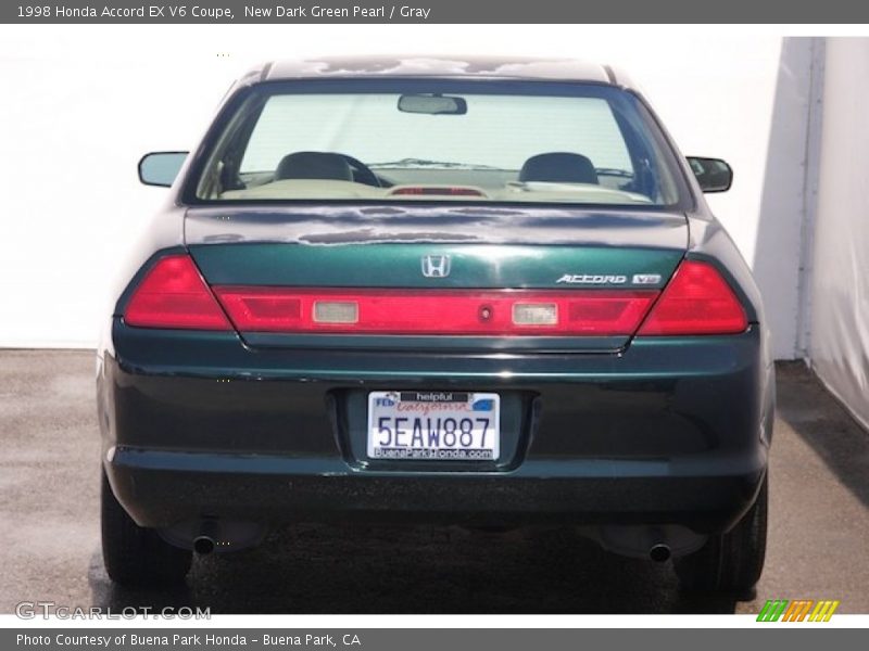 New Dark Green Pearl / Gray 1998 Honda Accord EX V6 Coupe