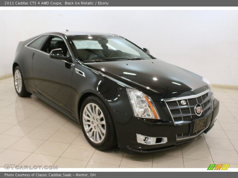 Black Ice Metallic / Ebony 2011 Cadillac CTS 4 AWD Coupe