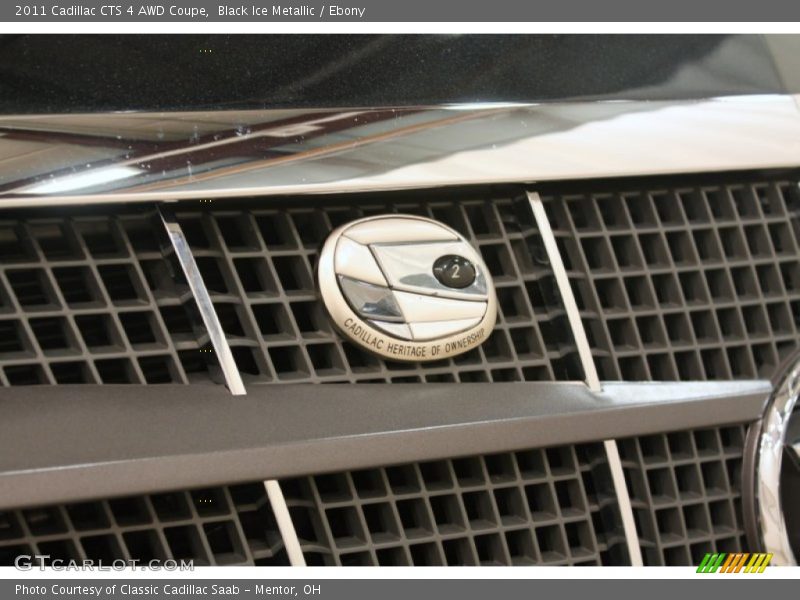 Black Ice Metallic / Ebony 2011 Cadillac CTS 4 AWD Coupe