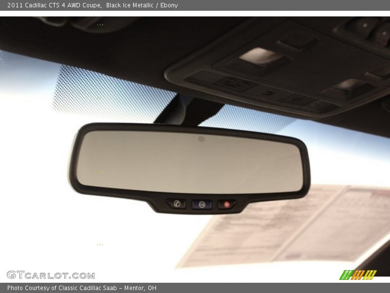 Black Ice Metallic / Ebony 2011 Cadillac CTS 4 AWD Coupe