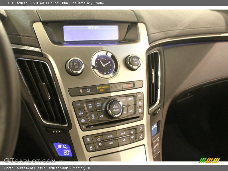 Black Ice Metallic / Ebony 2011 Cadillac CTS 4 AWD Coupe