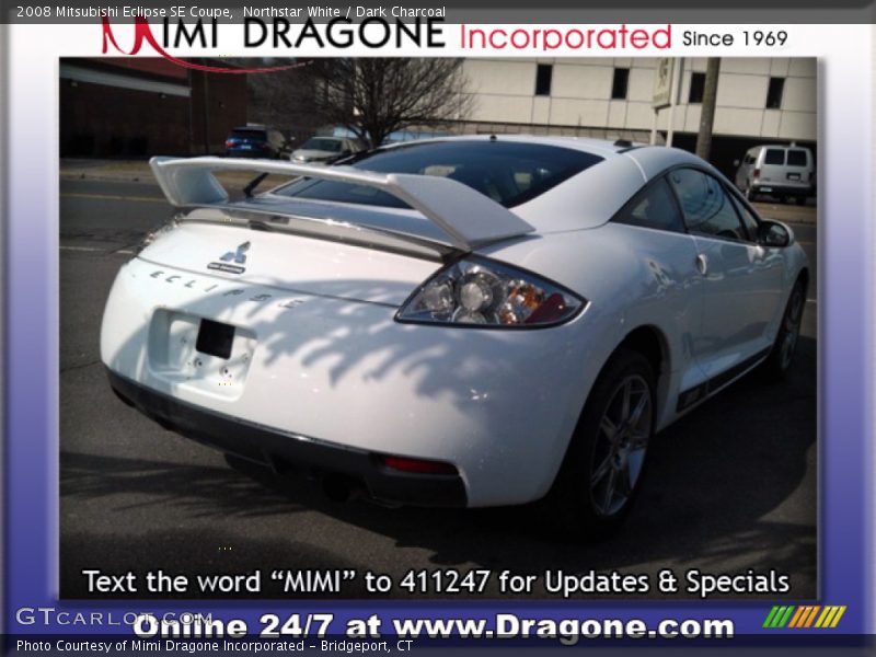 Northstar White / Dark Charcoal 2008 Mitsubishi Eclipse SE Coupe