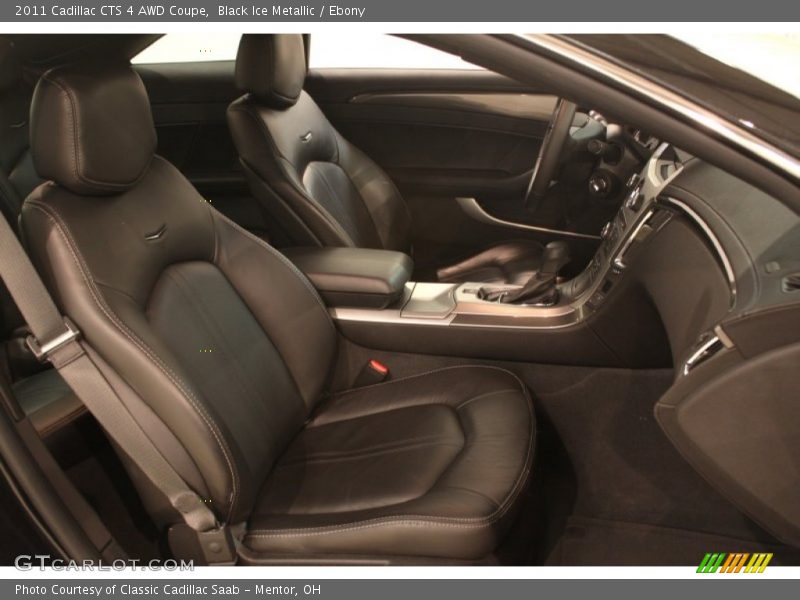 Black Ice Metallic / Ebony 2011 Cadillac CTS 4 AWD Coupe