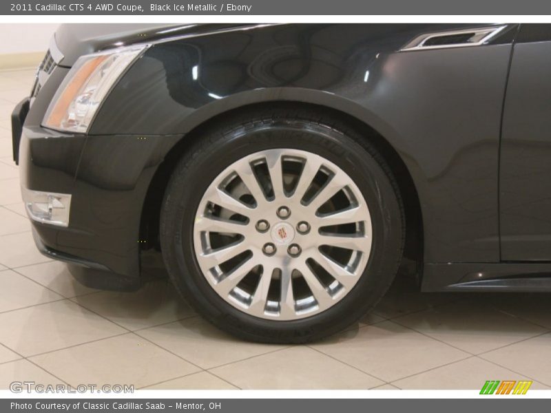Black Ice Metallic / Ebony 2011 Cadillac CTS 4 AWD Coupe