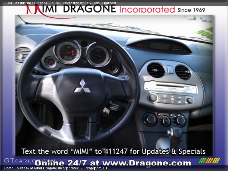 Northstar White / Dark Charcoal 2008 Mitsubishi Eclipse SE Coupe