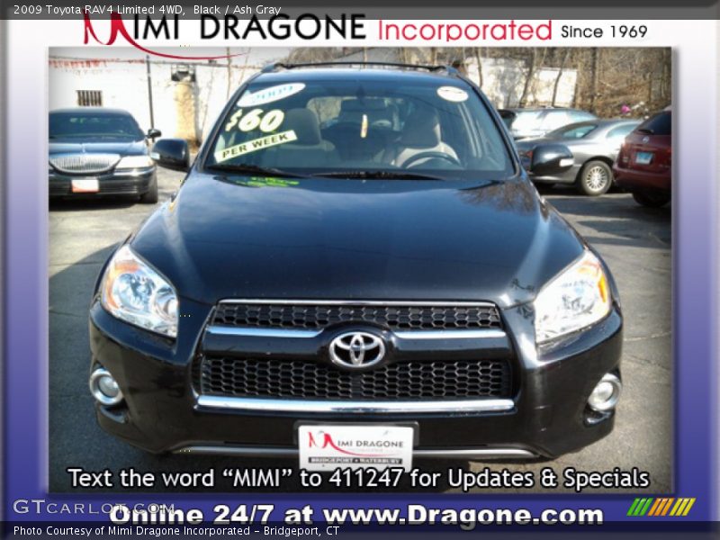 Black / Ash Gray 2009 Toyota RAV4 Limited 4WD