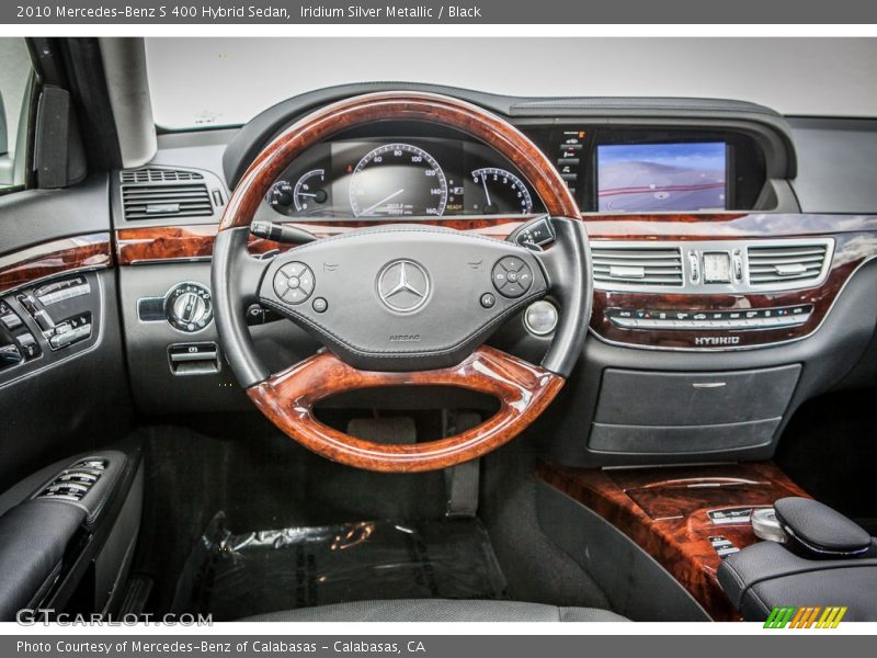 Iridium Silver Metallic / Black 2010 Mercedes-Benz S 400 Hybrid Sedan
