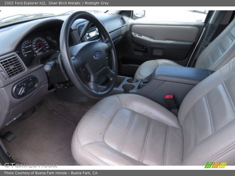 Silver Birch Metallic / Midnight Grey 2002 Ford Explorer XLS