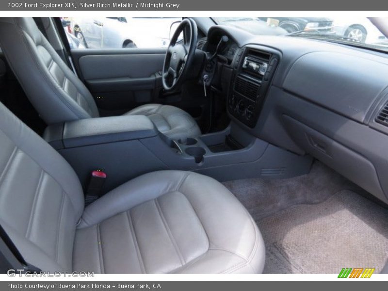Silver Birch Metallic / Midnight Grey 2002 Ford Explorer XLS