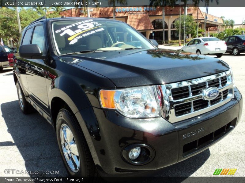 Tuxedo Black Metallic / Camel 2011 Ford Escape XLT