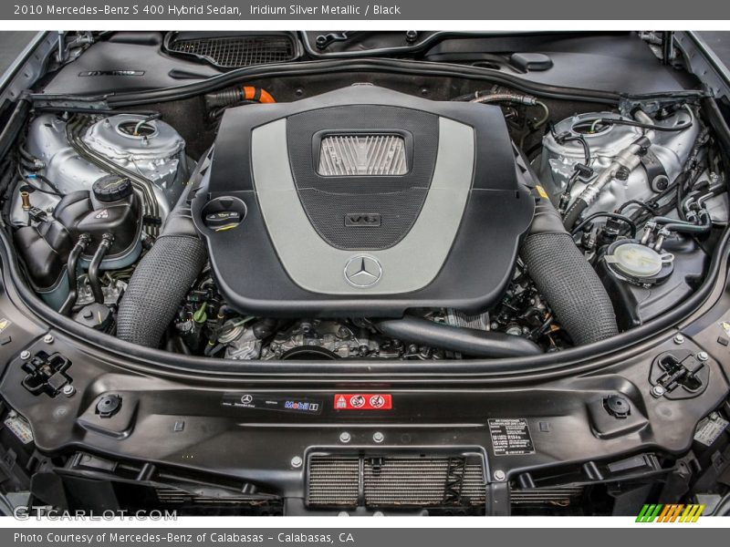 Iridium Silver Metallic / Black 2010 Mercedes-Benz S 400 Hybrid Sedan