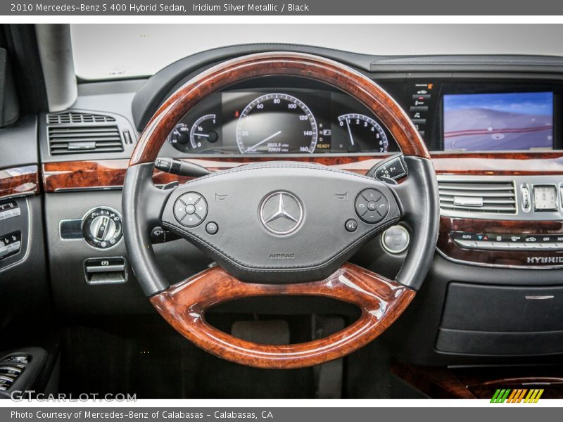 Iridium Silver Metallic / Black 2010 Mercedes-Benz S 400 Hybrid Sedan