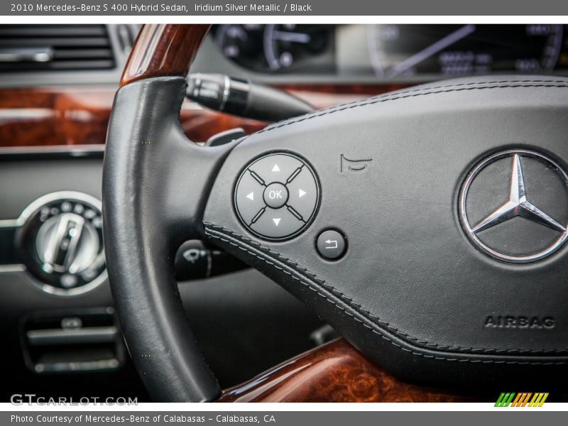 Iridium Silver Metallic / Black 2010 Mercedes-Benz S 400 Hybrid Sedan