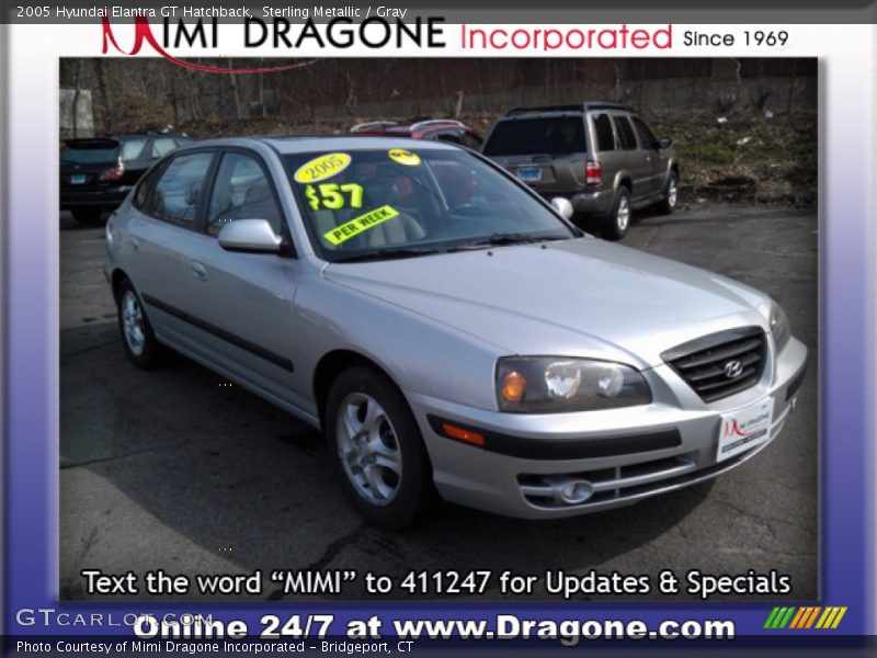 Sterling Metallic / Gray 2005 Hyundai Elantra GT Hatchback