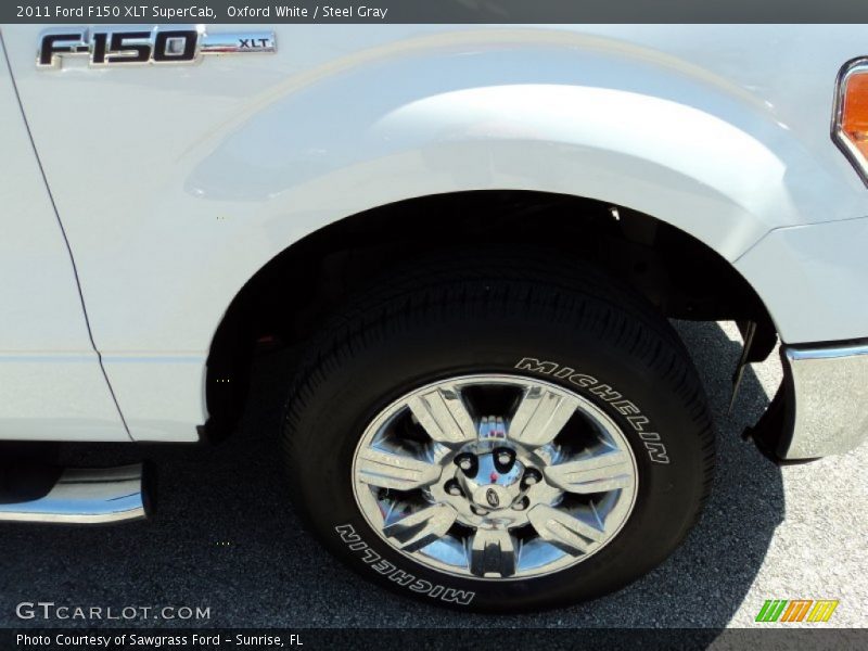 Oxford White / Steel Gray 2011 Ford F150 XLT SuperCab