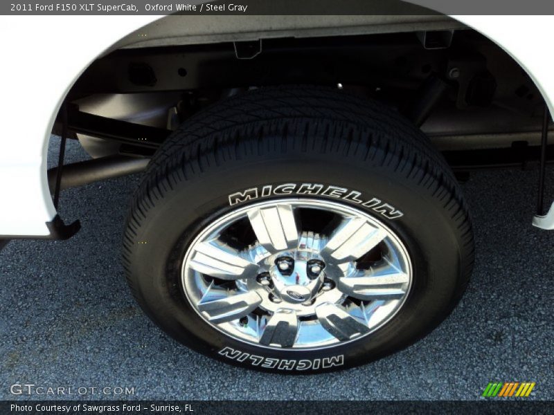 Oxford White / Steel Gray 2011 Ford F150 XLT SuperCab