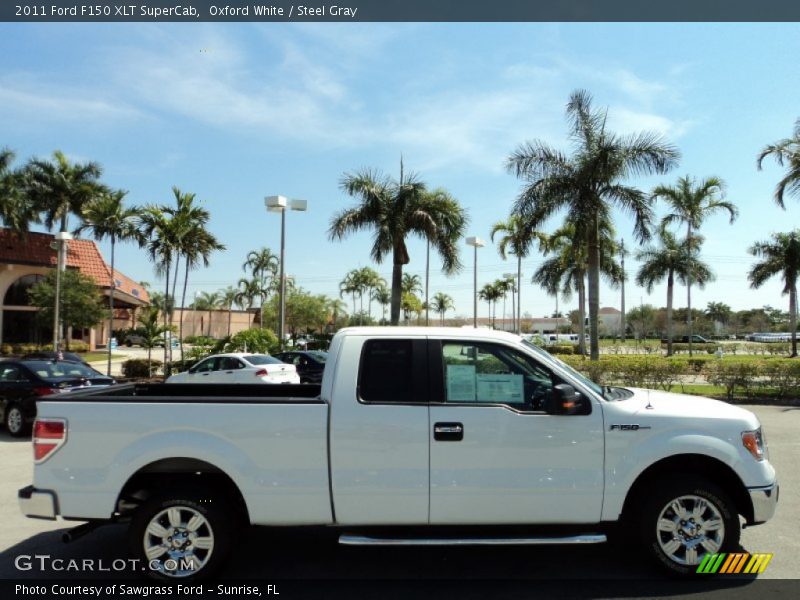 Oxford White / Steel Gray 2011 Ford F150 XLT SuperCab