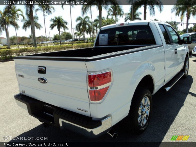 Oxford White / Steel Gray 2011 Ford F150 XLT SuperCab