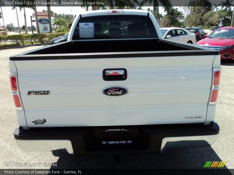 Oxford White / Steel Gray 2011 Ford F150 XLT SuperCab