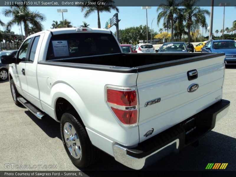 Oxford White / Steel Gray 2011 Ford F150 XLT SuperCab