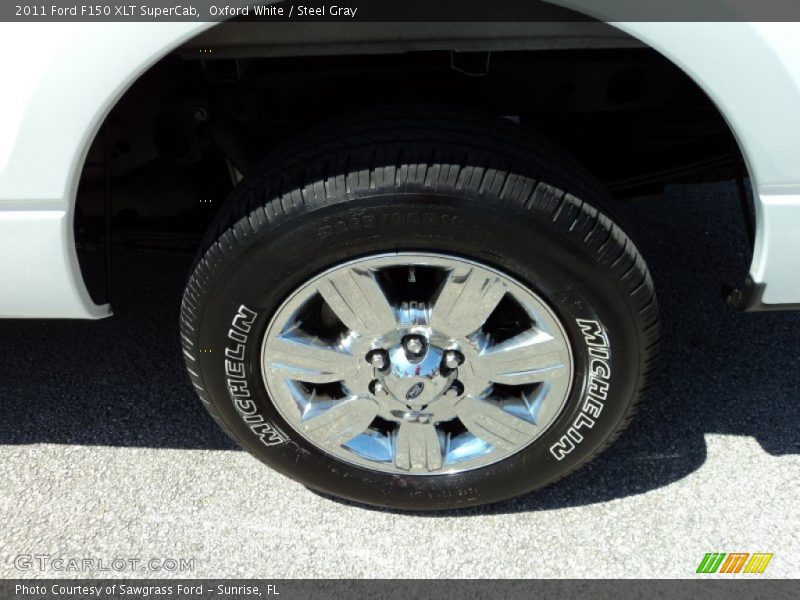 Oxford White / Steel Gray 2011 Ford F150 XLT SuperCab